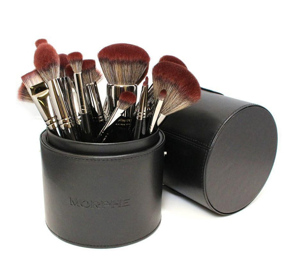 Silicone Travel Makeup Brush Holder Case with Anti-Fall Snap