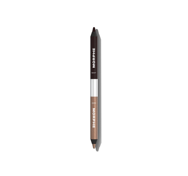 Morphe Bi Liner open {Want Or Need (Dark Brown/Shimmer/Brown)}