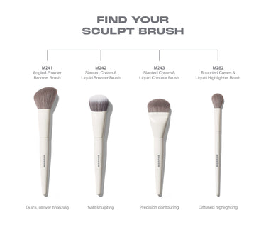 M242 Slanted Cream & Liquid Bronzer Brush