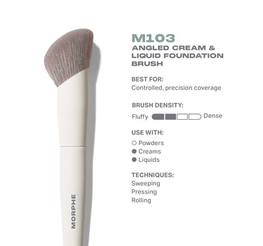 M103 Angled Cream & Liquid Foundation Brush