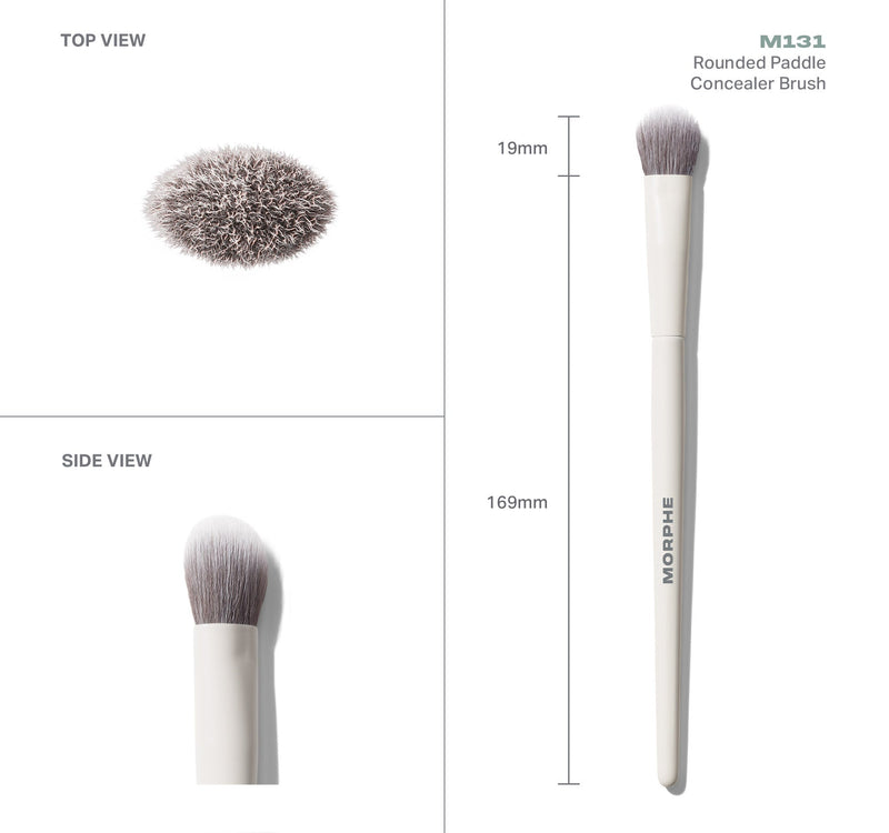 M131 Rounded Paddle Concealer Brush - Image 4 out of 5