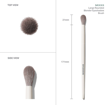 M333 Large Rounded Blender Eyeshadow Brush