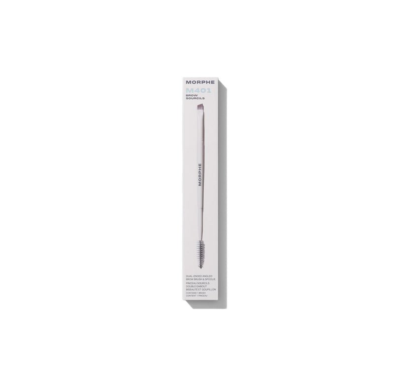 M401 Dual-Ended Angled Brow Brush & Spoolie - Image 2 out of 5