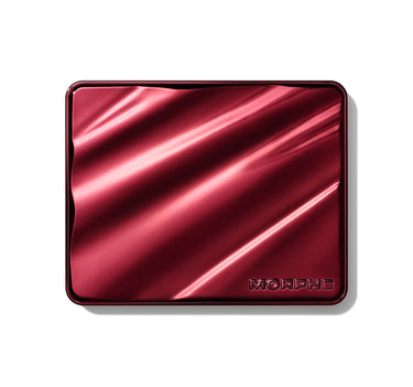 Red cosmetic case with 