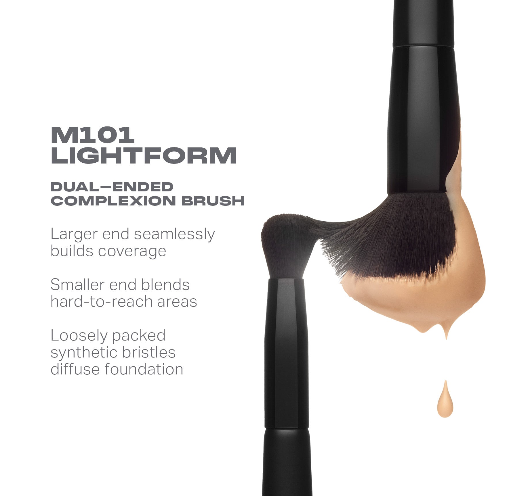 M101 Lightform Dual Ended Complexion Brush - Image 2