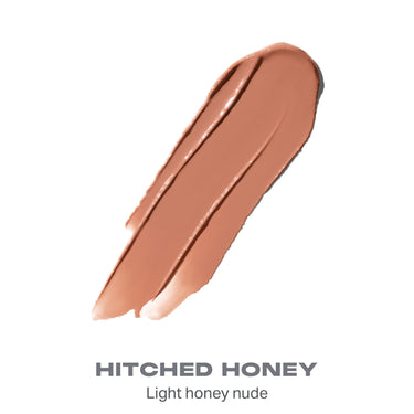{Hitched Honey}
Nude-colored makeup swatch labeled 