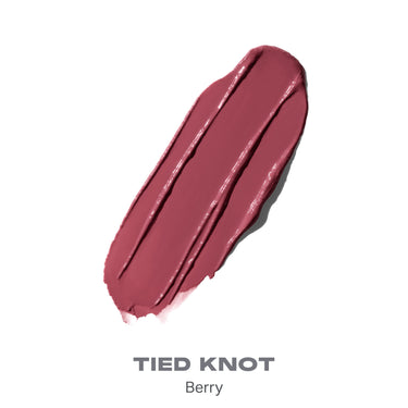{Tied Knot}
Berry lipstick swatch labeled 