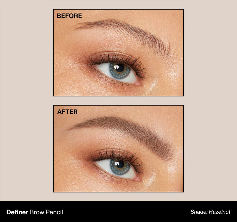 Definer Dual-Ended Brow Pencil & Spoolie - Hazelnut - Image 5 out of 11