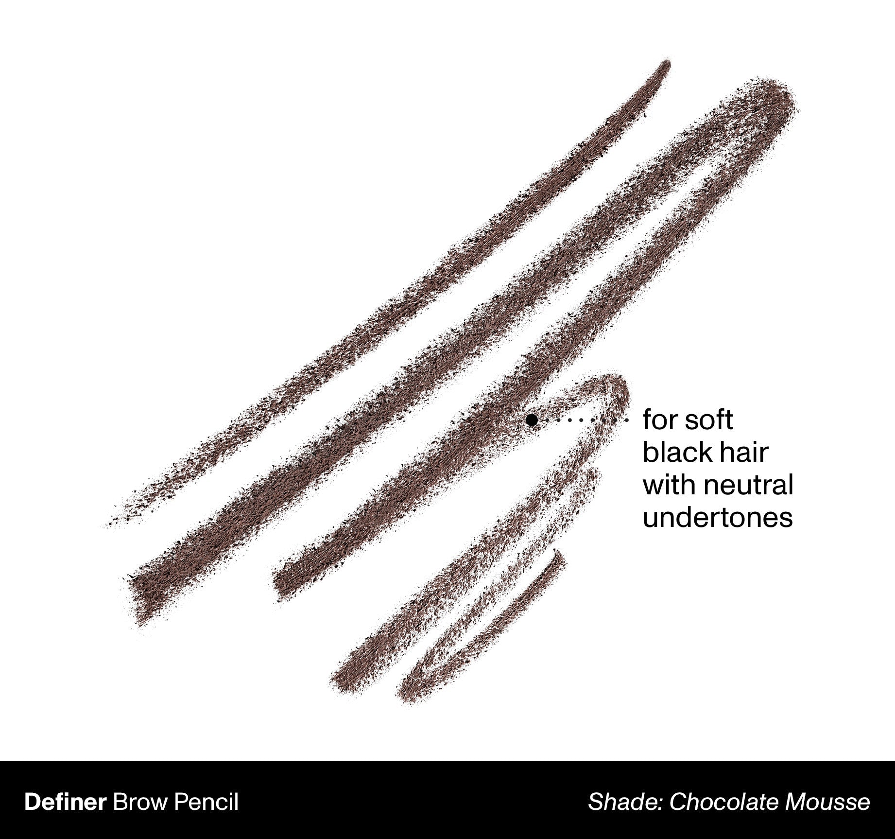 Definer Dual-Ended Brow Pencil & Spoolie - Chocolate Mousse - Image 2
