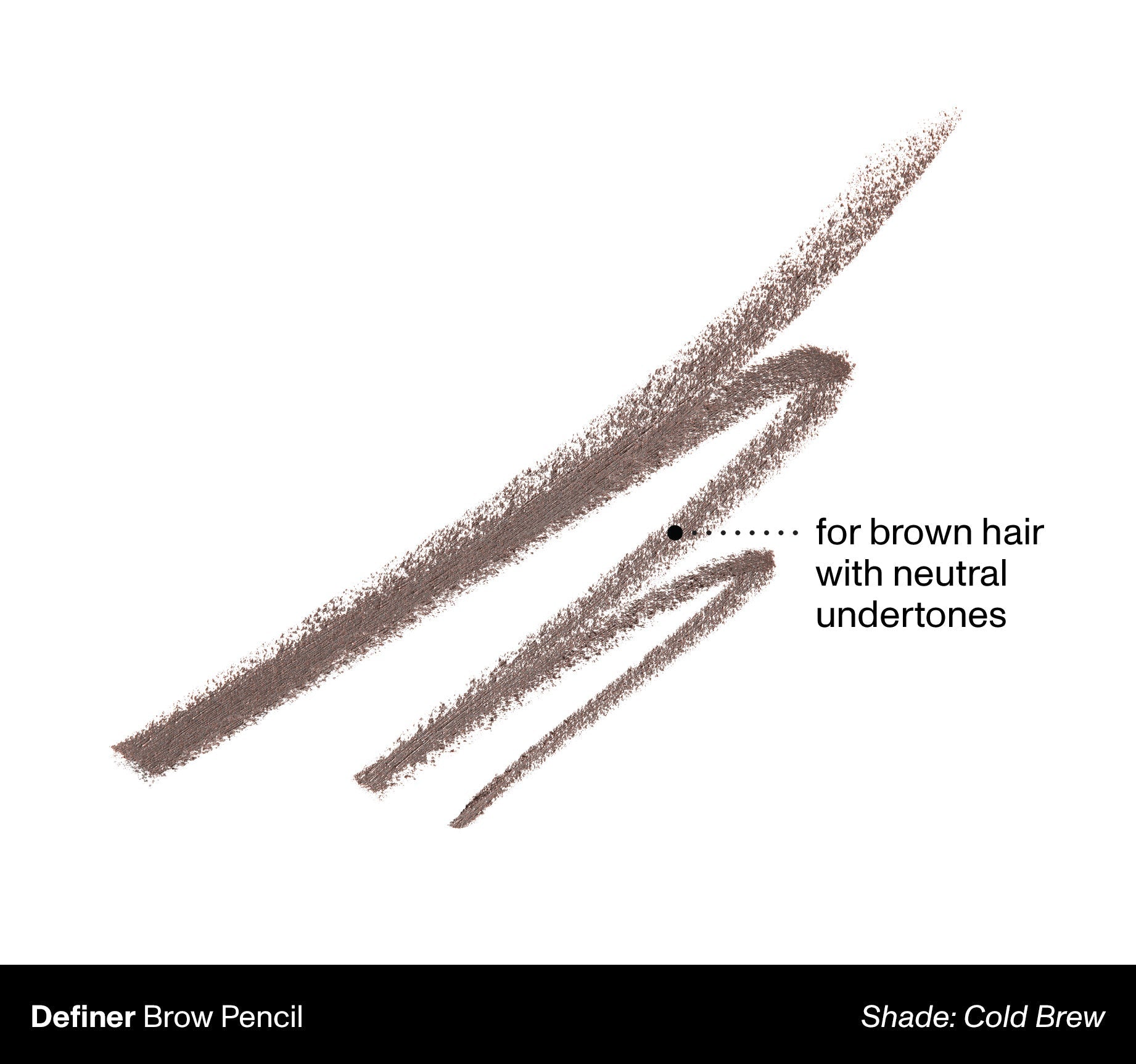 Definer Dual-Ended Brow Pencil & Spoolie - Cold Brew - Image 2