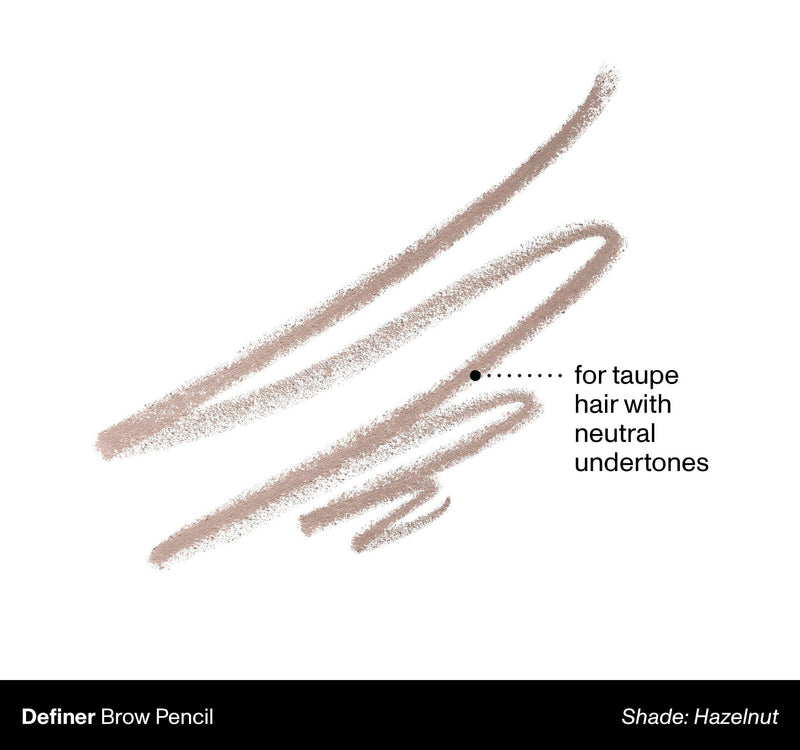 Definer Dual-Ended Brow Pencil & Spoolie - Hazelnut - Image 2 out of 11