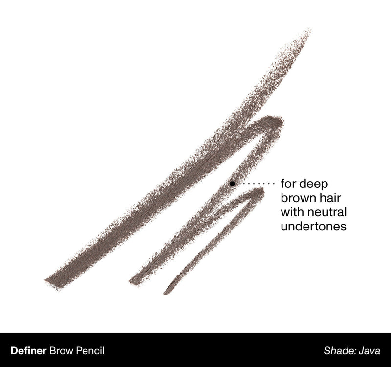 Definer Dual-Ended Brow Pencil & Spoolie - Java - Image 2