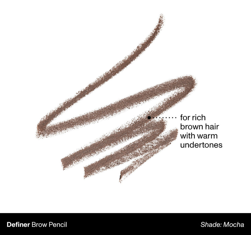 Definer Dual-Ended Brow Pencil & Spoolie - Mocha - Image 2