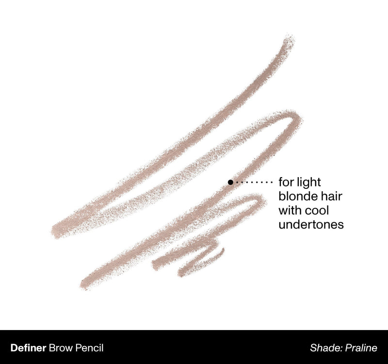 Definer Dual-Ended Brow Pencil & Spoolie - Praline - Image 2 out of 11