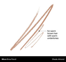 Micro Brow Pencil shade: Almond | for warm brown hair with warm undertones-view-2