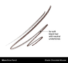 Micro Brow Pencil shade: Chocolate Mousse | for soft black hair with neutral undertones-view-2