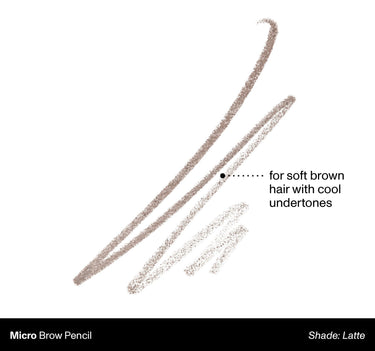 Micro Brow Pencil shade: Latte | for soft brown hair with cool undertones {Latte}