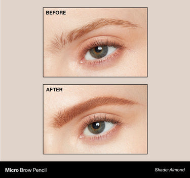 Micro Brow Pencil shade: Almond | Before & After {Almond}
