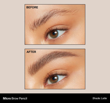 Micro Brow Pencil shade: Latte | Before & After {Latte}