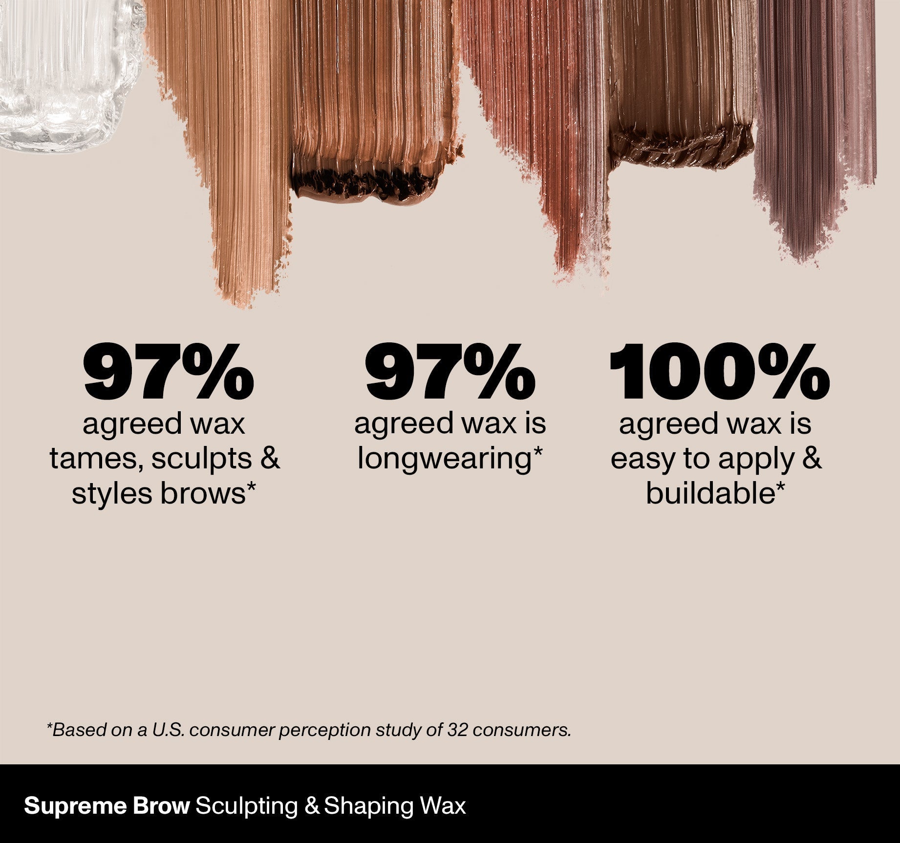 Supreme Brow Sculpting And Shaping Wax - Chocolate Mousse - Image 5