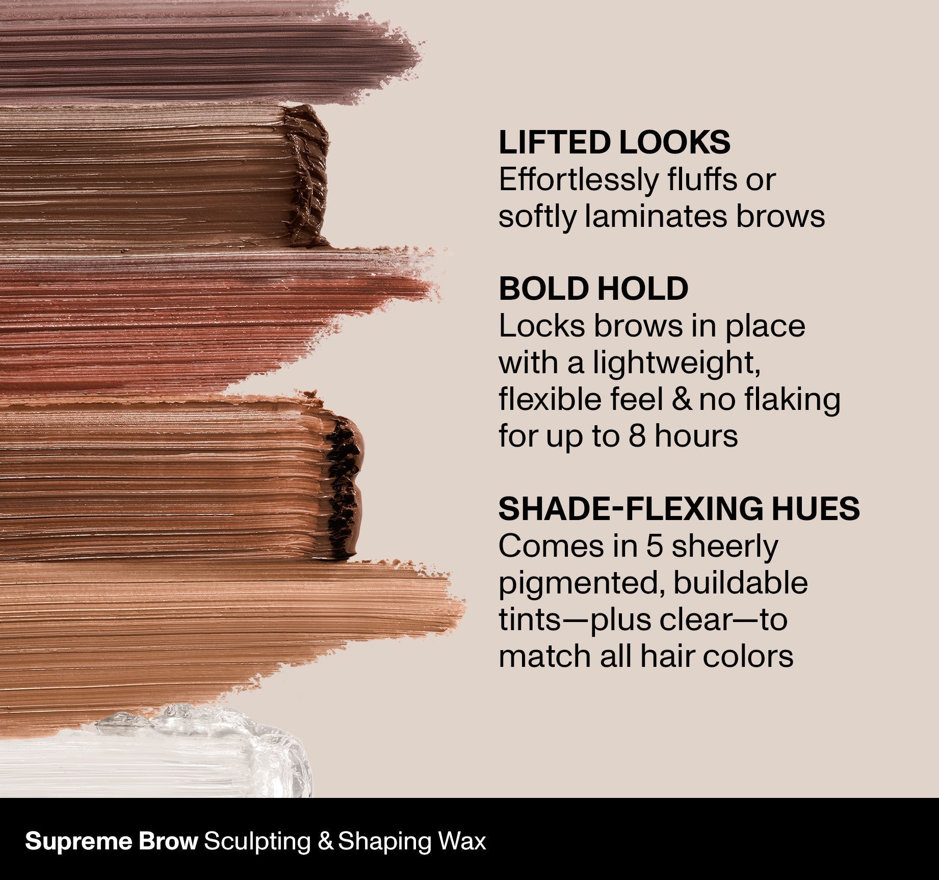 Supreme Brow Sculpting And Shaping Wax - Latte - Image 4