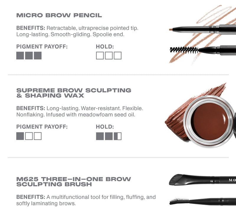 High Archiever Everyday Essentials Brow Kit - Almond - Image 4