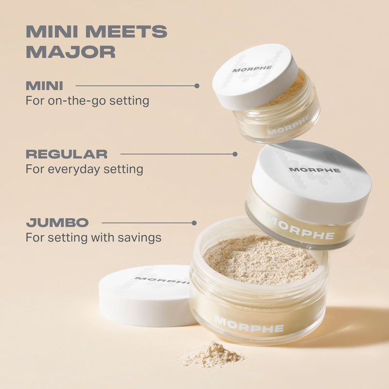 Mini Bake & Set Soft Focus Setting Powder - Brightening Pink - Image 5 out of 6