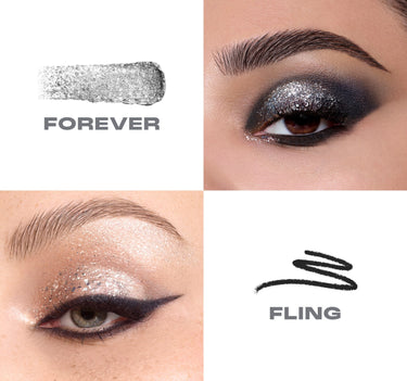 Mixed Signals Dual-Ended Cream & Liquid Shadow Stick - Forever / Fling - macro on figure  {Forever/Fling}