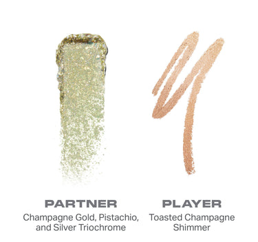 Mixed Signals Dual-Ended Cream & Liquid Shadow Stick - Partner / Player - smears {Partner/Player}