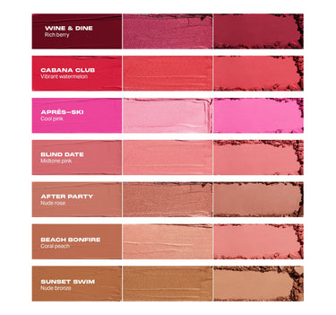 {After Party} {Apres-Ski} {Beach Bonfire} {Blind Date} {Cabana Club} {Sunset Swim} {Wine & Dine}