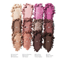 Color swatches of makeup shades on a white background-view-2
