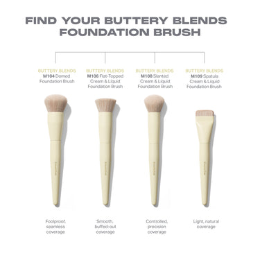Buttery Blends M104 Domed Foundation Brush