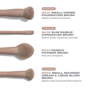 Iced Mocha 4-Piece Face Brush Set | Iced Mocha 4-Piece Face Brush Set | Secondary image