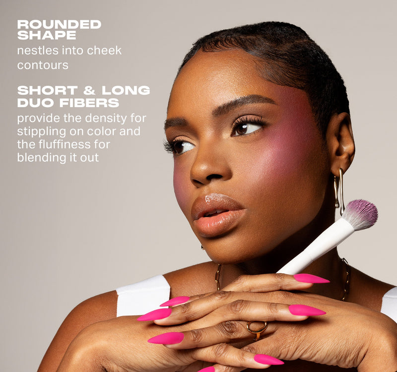 M201 Rounded Cream & Liquid Blush Brush - Image 3